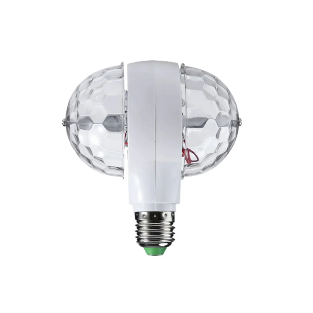 2Pcs Dual Head Mini Stage Light Screw Socket Easy Install Remove for Stage Performance Family Parties Party Light