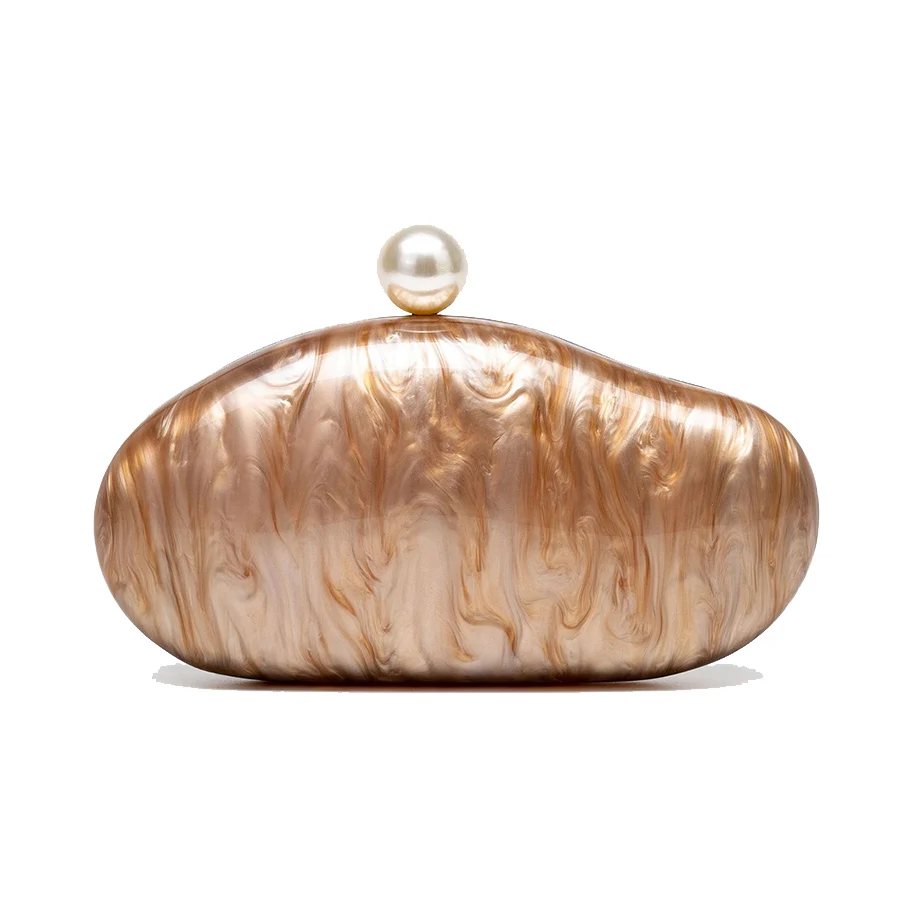 

Luxury Irregular Pattern Acrylic Shell Bag Temperament Banquet Handbags Clutch Evening Bags Makeup Box Chains Crossbody Bags Sac