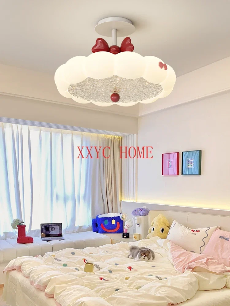 Chandelier Cream Style Girls' Children's Room Lamp Bedroom Light 2024 New Master Bedroom Ceiling Lamp Zhongshan Lamps