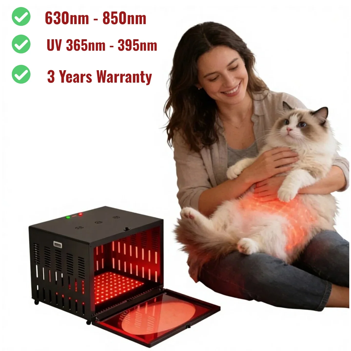 

2026 Wholesale New Innovations Red Light Therapy For Pet Relief Therapy Pain Hospital Travel Use Veterinary Instrument OEM ODM