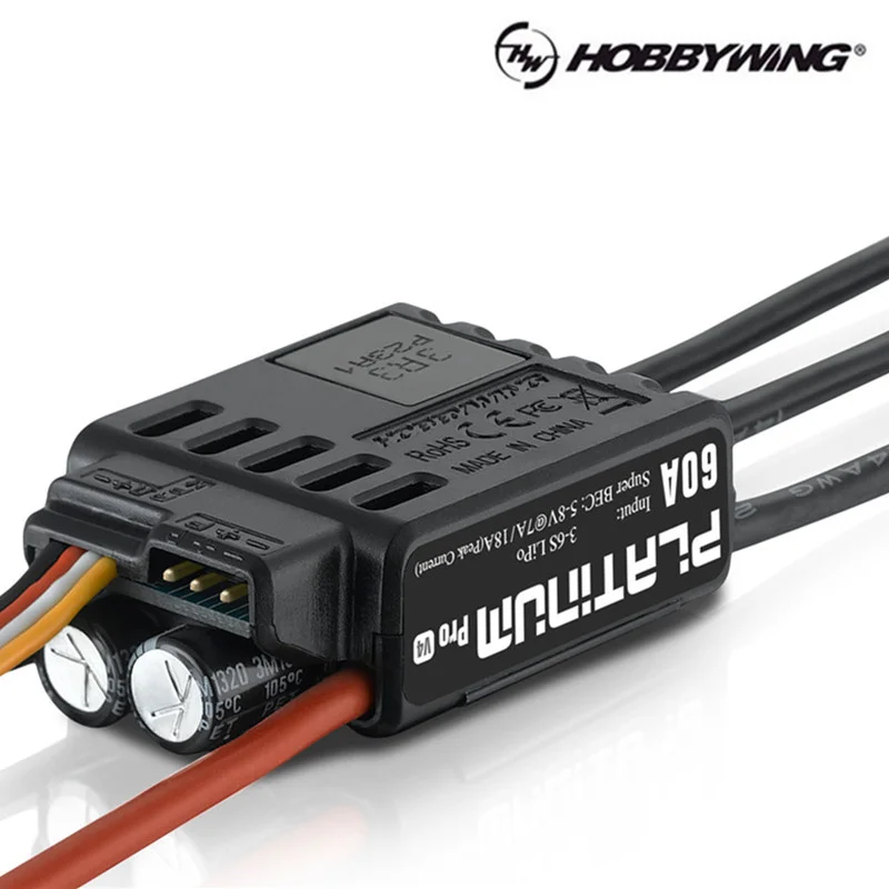 Platyna Hobbywing 60A 80A 120A Pro V4 z BEC 5-8V @ 8A dla śmigłowca/multirotorów/samolotu w magazynie