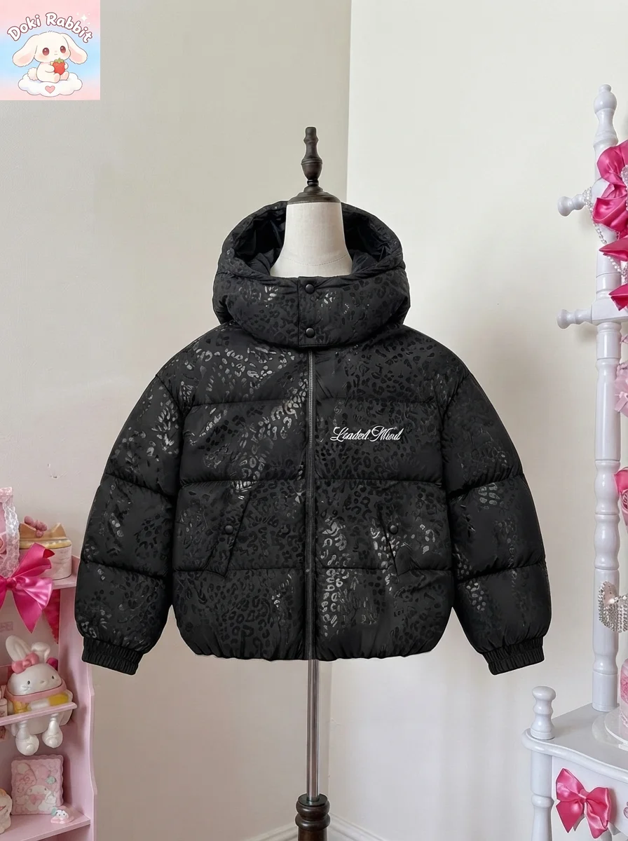 Vintage Zip Up Outerwear Casual Jacket Streetwear Women's Water-reactive Fabric Cotton Thick Warm Coat Y2k Fashion Hip Hop Parka