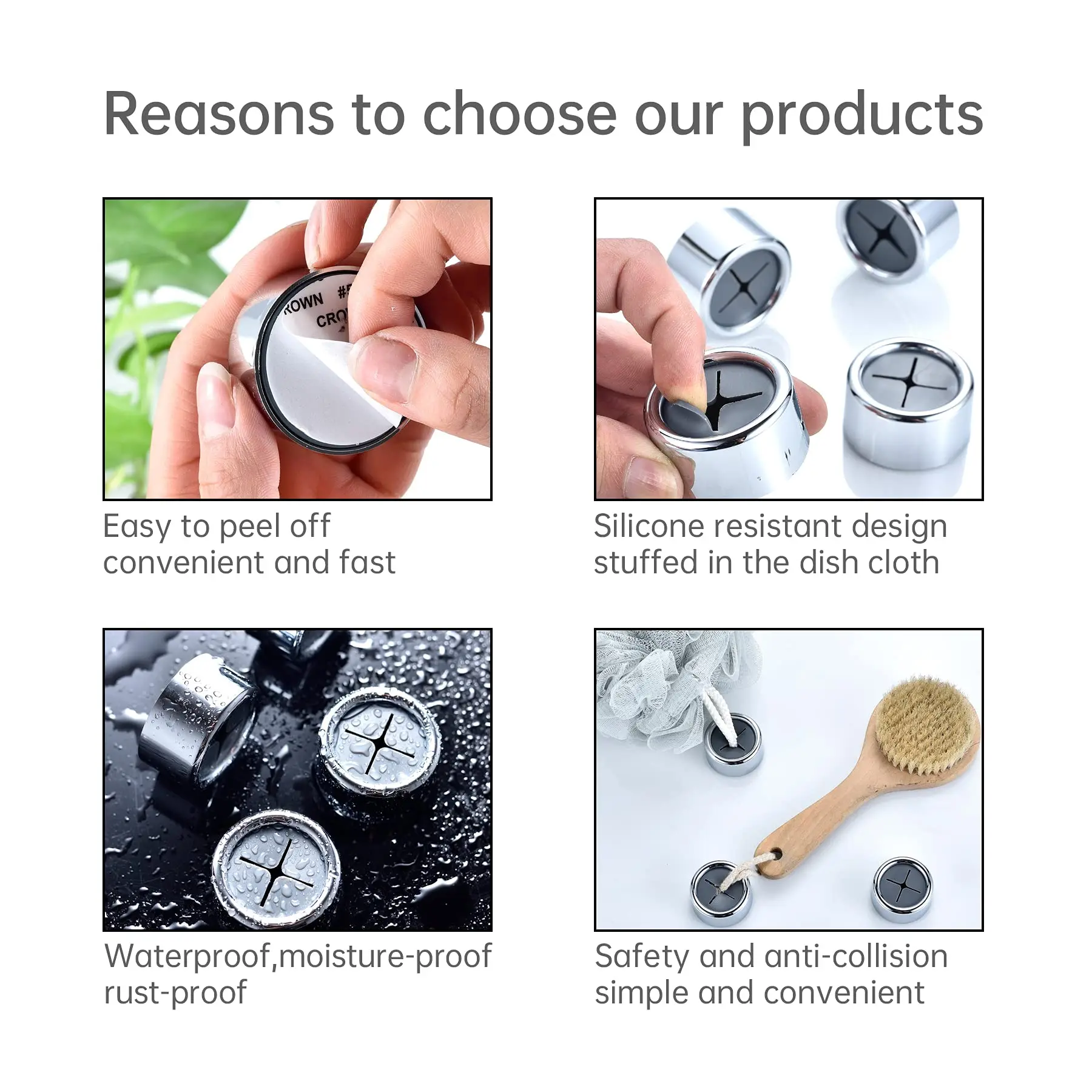 1/3/6pcs Kitchen Towel Hooks Round Adhesive Dish Towel Hook Easy Installation Wall Mount Hand Towel Hook Holders image 5