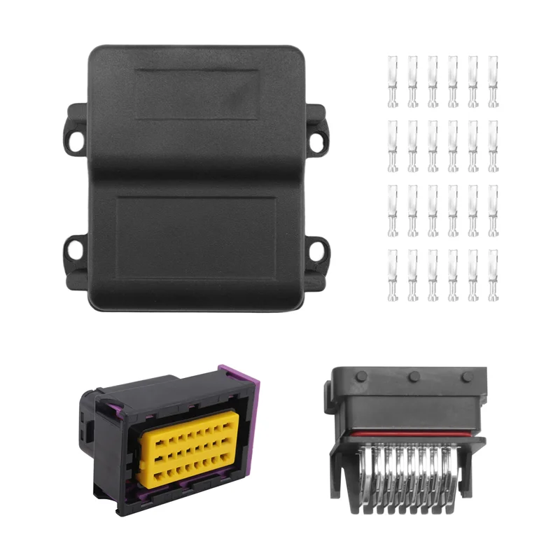New Car ECU Aluminum Box Connector ECU Housing 24 Pin Female ECU Connector Car On Board Controller Connecto