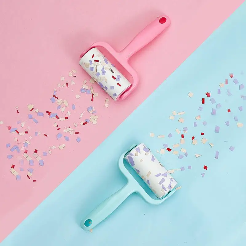 Dust-Free Tearable Sticky Hair Remover Roll Paper Industrial Use Dust Cleaning Adhesive Hair Device Hair Removal Roller