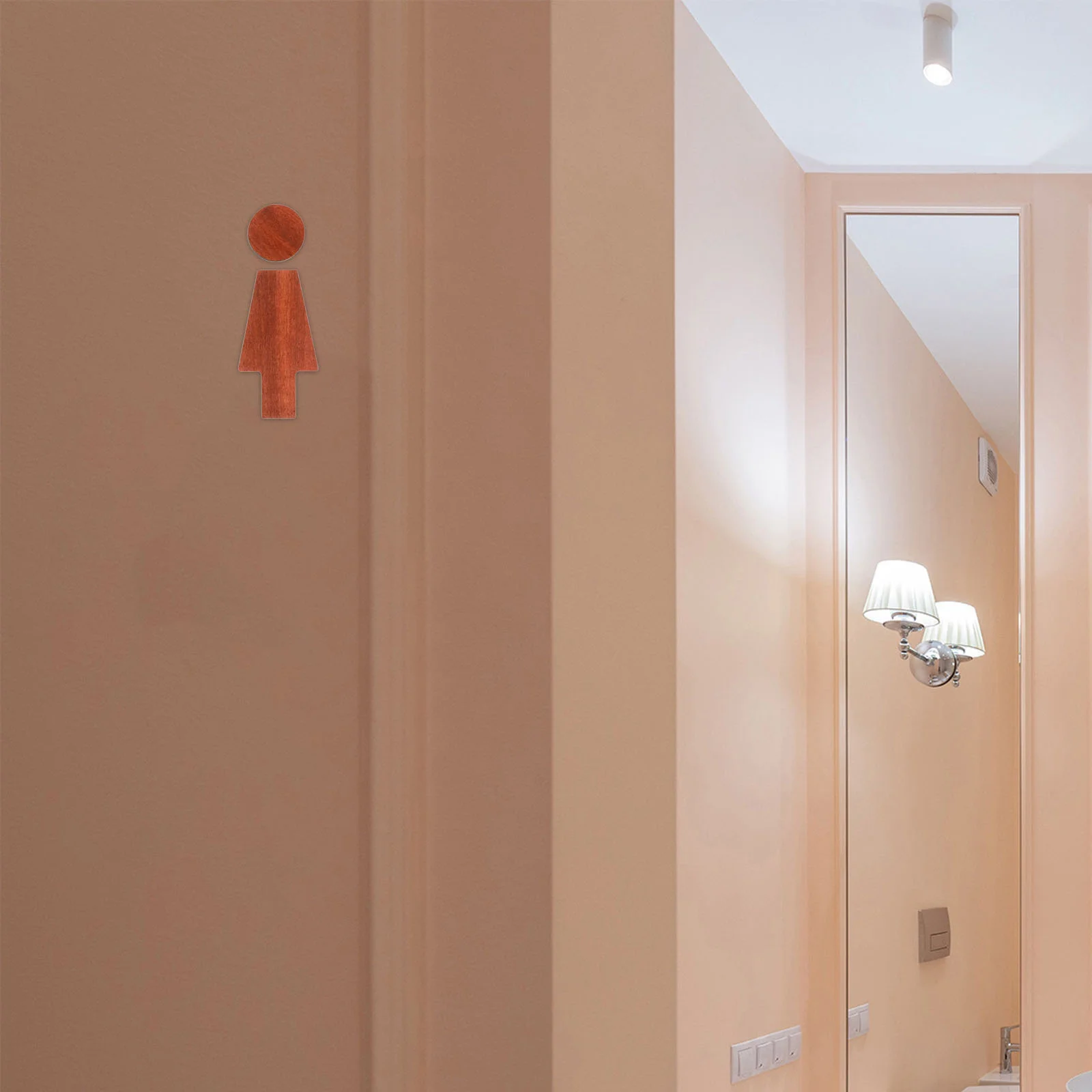 2 Stück Männer und Frauen rustikale Badezimmer Toilette Plakette Toilette Geschlechtsanzeige öffentliche Waschraum Türschilder Toilettenwandschilder