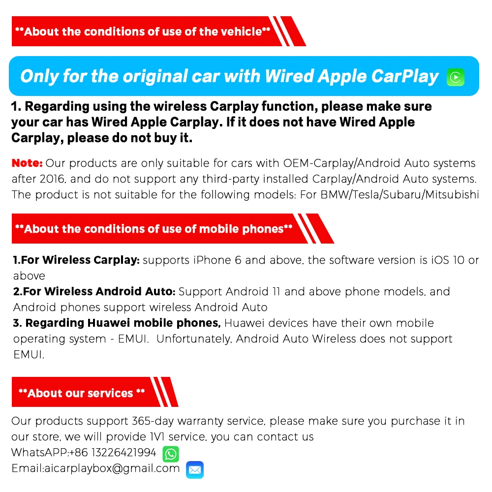 Carplay Ai Box Android 13 Wireless Android Auto CarPlay For Youtube Netflix For Volvo Benz Audi Mazda Chevrolet Ford Hyundai VW