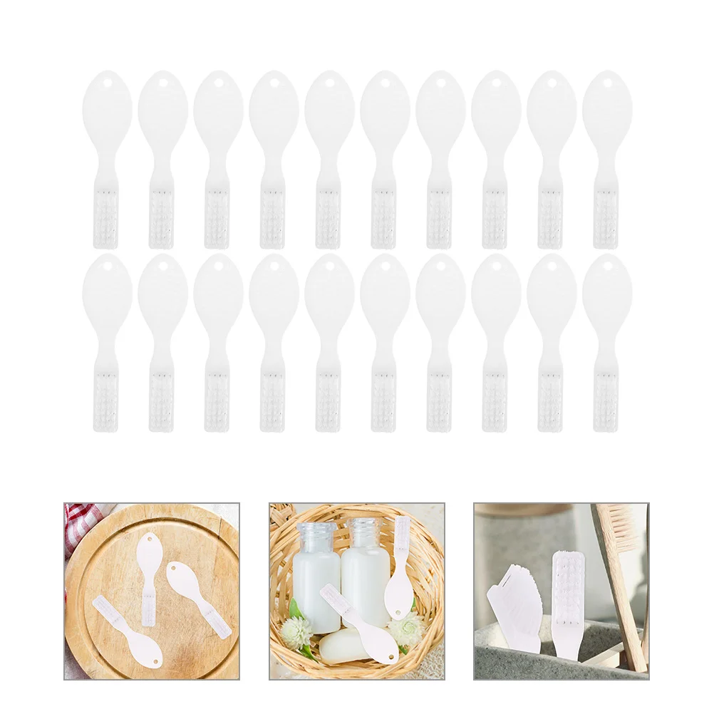 20 Pcs Prison Toothbrush Portable Toothbrushes Manual with Short Handle Plastic Use Mini Small Travel Household Teeth Cleaning