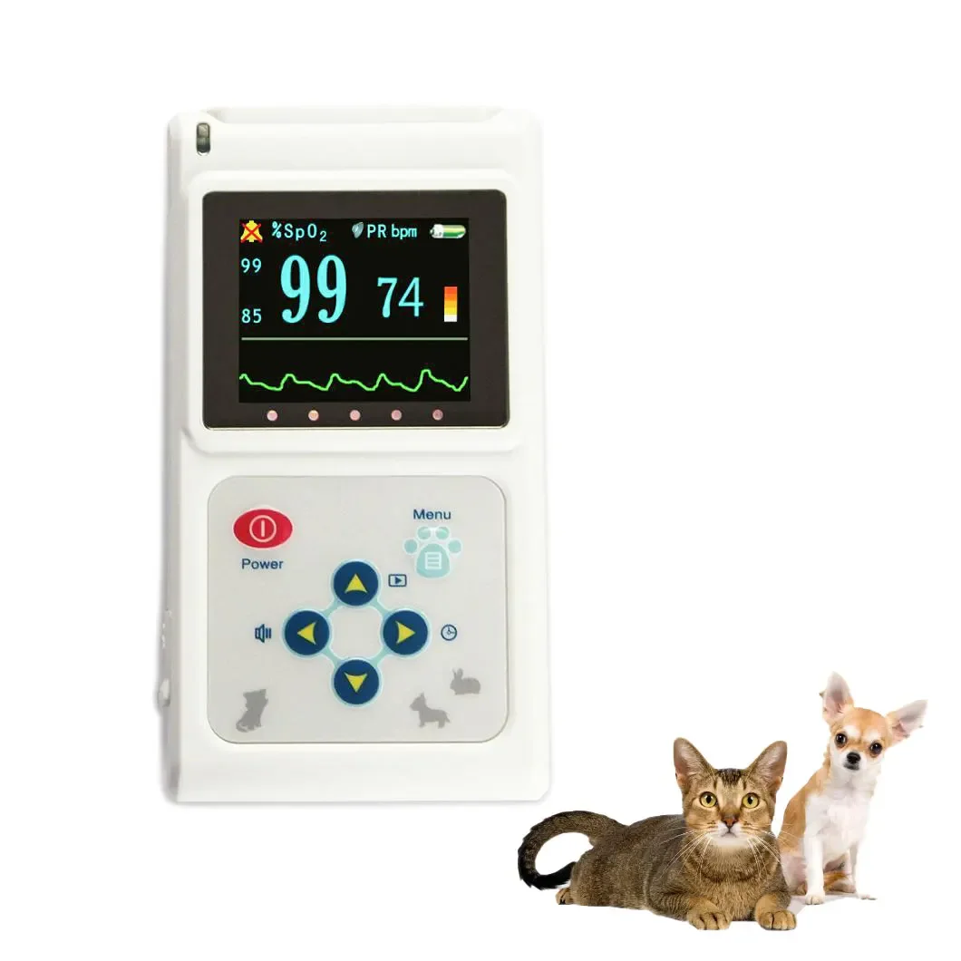 Animals Veterinary Pet Multi Parameters Handheld Monito Pulse vet Oximeter with SPO2