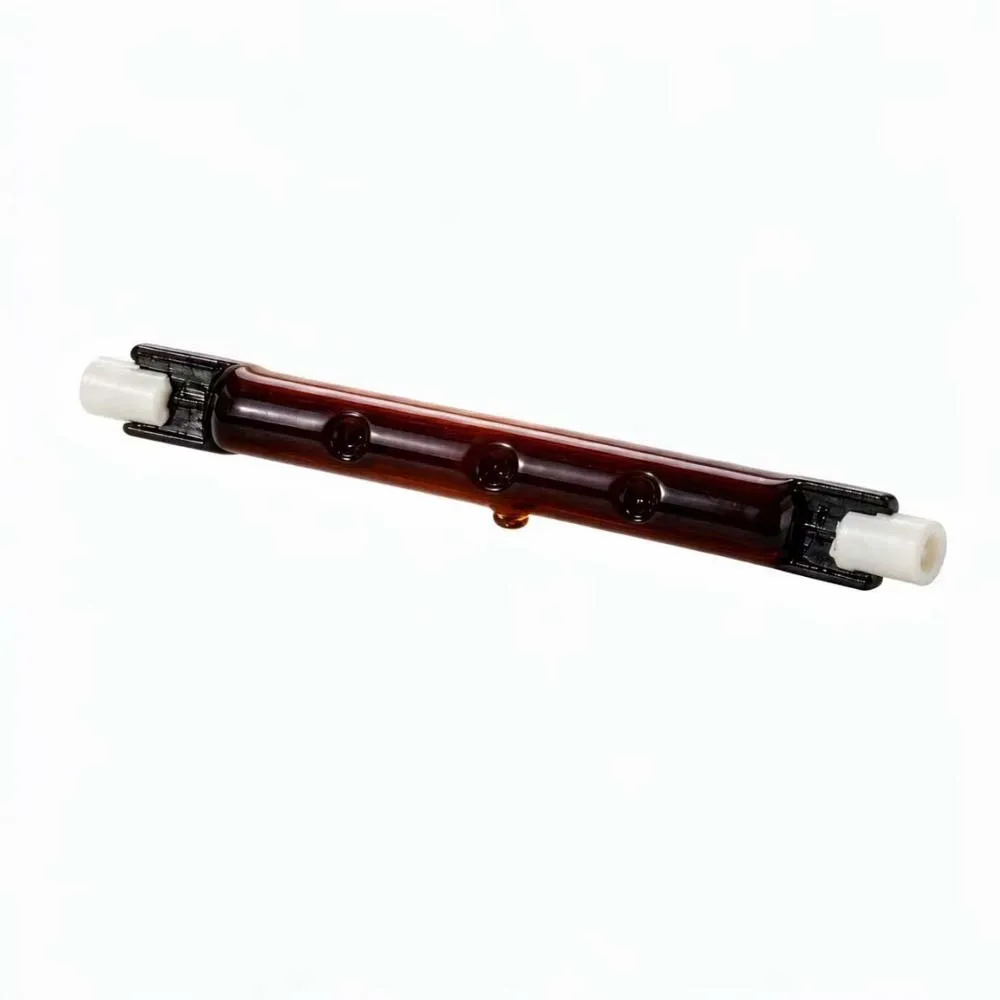 HoneyFly 2pcs 118mm IR Heater Lamp High Quality 200W/300W/500W 230V Farming Halogen Bulb R7s Twin Spiral 5000hrs Lifetime