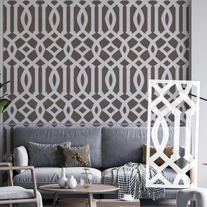 50cm - 90cm Stencil Wall For Painting Decor Template To Paint Furniture Makers Plaster Putty Decorative Tiles Geometric S466