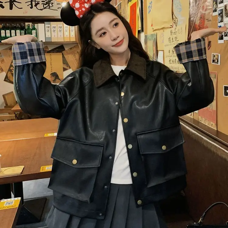 

Женские куртки, элегантные карго с несколькими карманами, хаки, зеленые, модная верхняя одежда, пуговицы спереди, простые, базовые, женские, с длинным рукавом