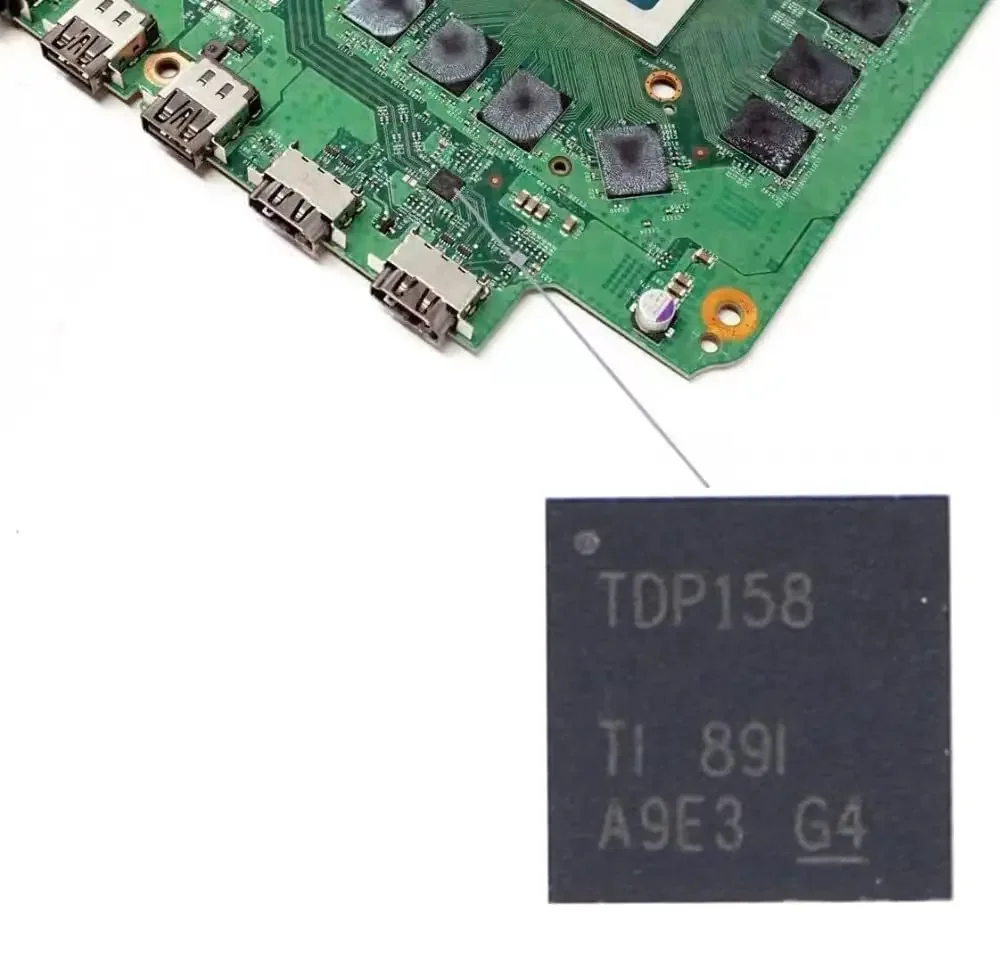 2/5/10pcs TDP158RSBT TDP158 HDMI IC Control Chip for XBOX ONE X Game Console Replacement Parts IC Chip 40WQFN HDMI Retimer IC