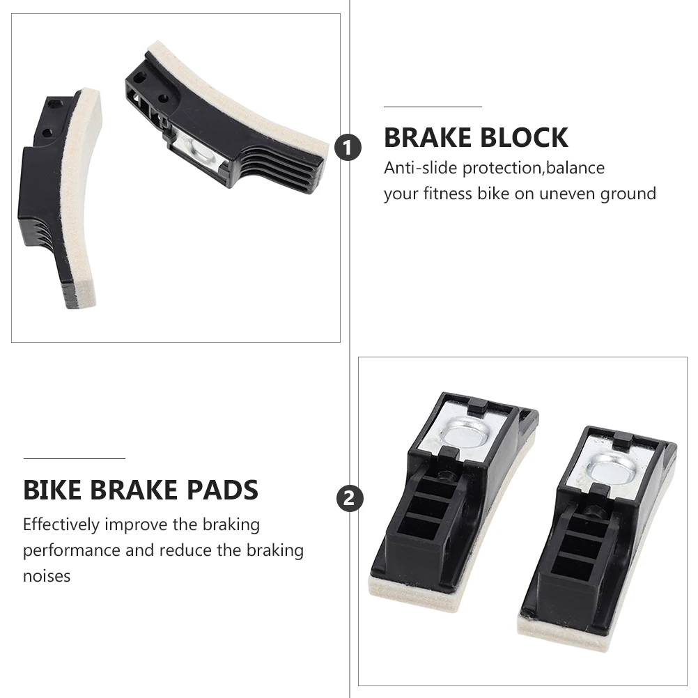 

3pcs Brake Wear-Resistant Fitness Fitness Supply Bike Replacement Parts Training Cycle Brake Indoor Exercise Accessory
