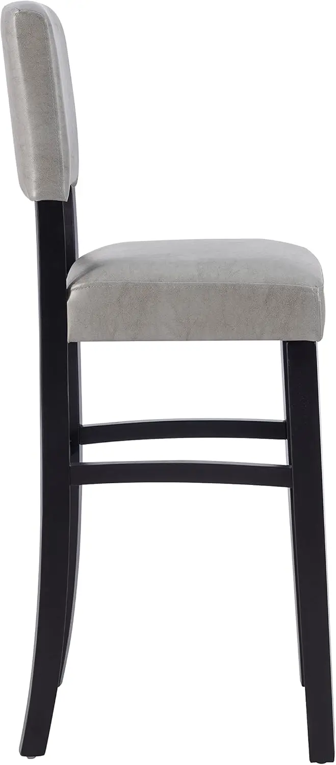 Home Decor Georgia-Tabouret de bar gris, noir