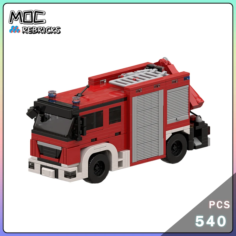 MOC Serie di Città Papendrecht Haarlem RW-Kran Autopompa Building Block Modello Kit Assemblaggio FAI DA TE Senior Mattoni Display Giocattoli Regali