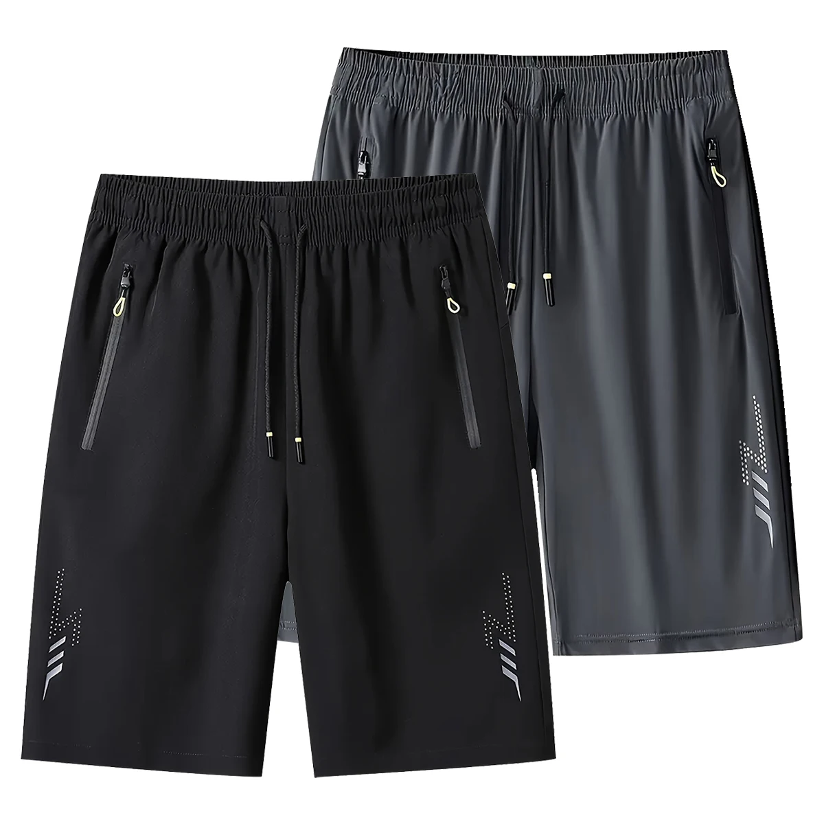 

Summer Men's Sport Shorts Cool Sportswear Running Shorts Casual Bottoms Gym Fitness Training Jogging Short Pants Men Black Gray