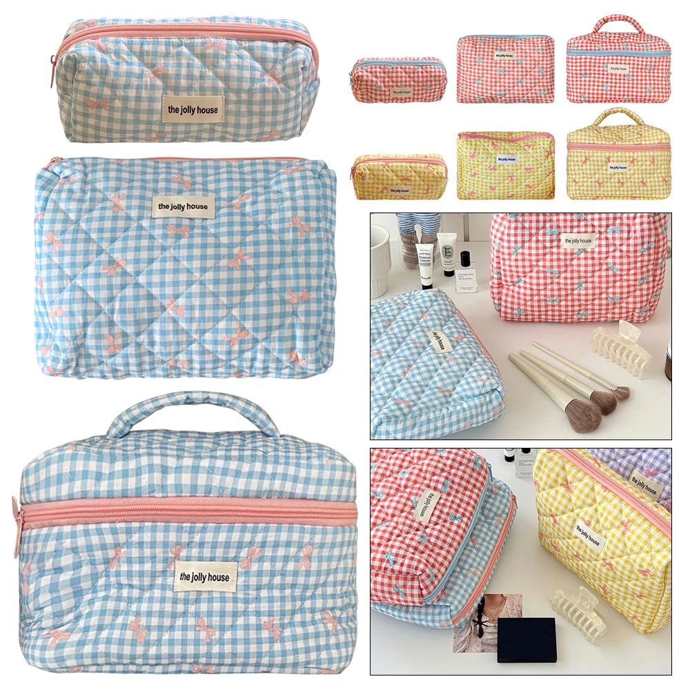 Floral Patterned Medium-sized Cosmetic Bag For Skincare Products Portable Travel Organizer Makeup Bag Small items storage bag