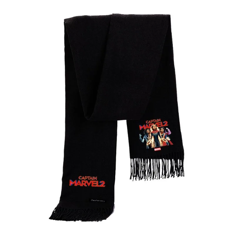 Marvel Captain Marvel 2 movie peripheral imitation cashmere scarf for men and women, warm and personalized fashion scarf gift