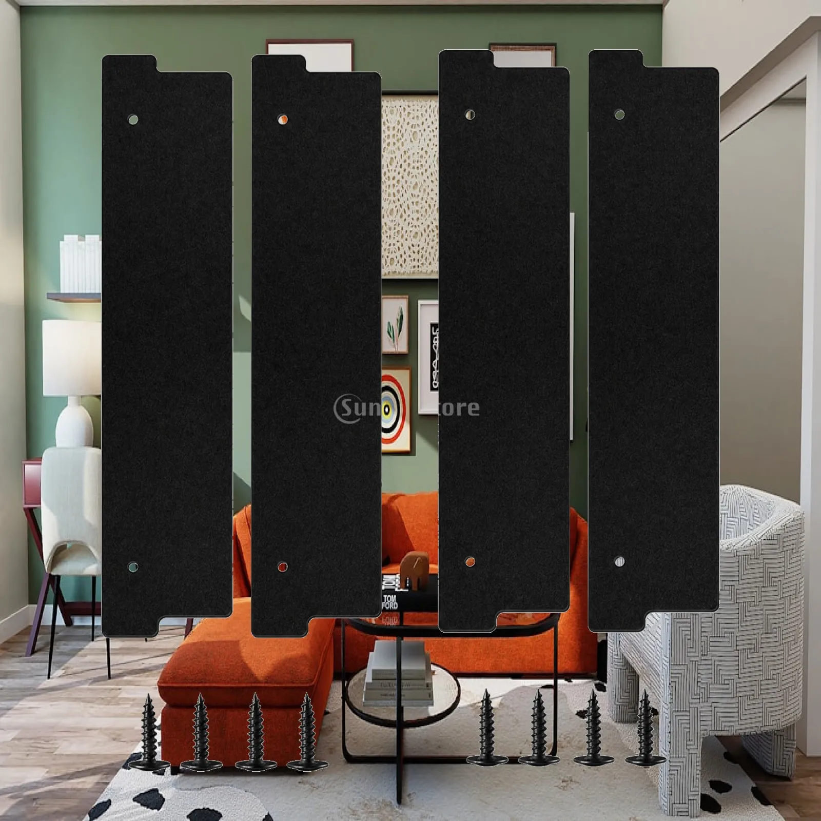 Restroom Partition Gap Seal Strip PP Material Rectangular Panel with Offset Ends for Communal Toilet Door Privacy