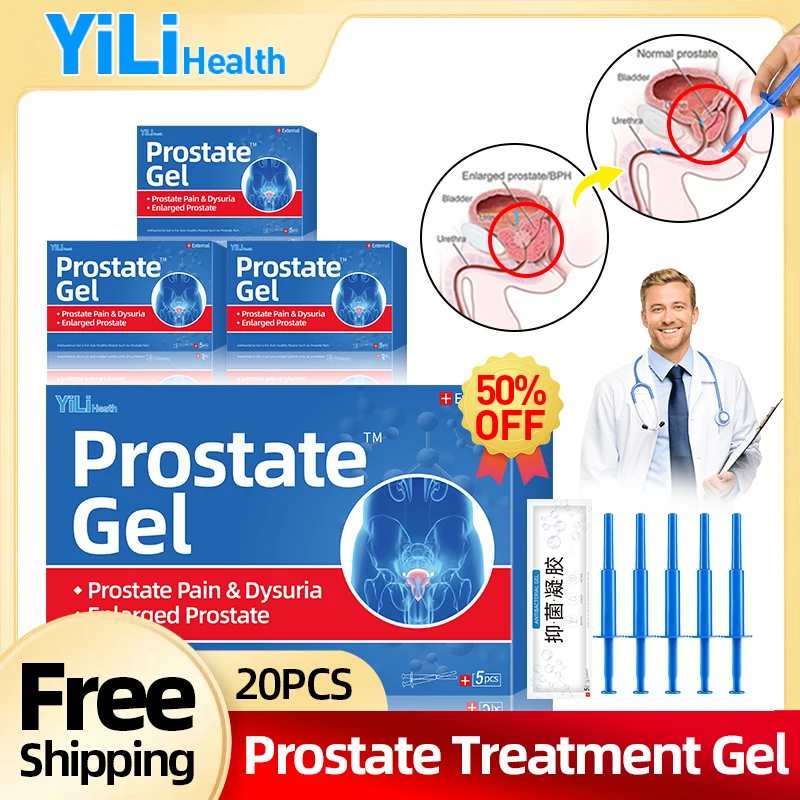 

Prostate Treatment Prostatitis Therapy Medical Gel Kidney Care for Urethritis Frequent Urination 10/20pcs Prostatic Medicine