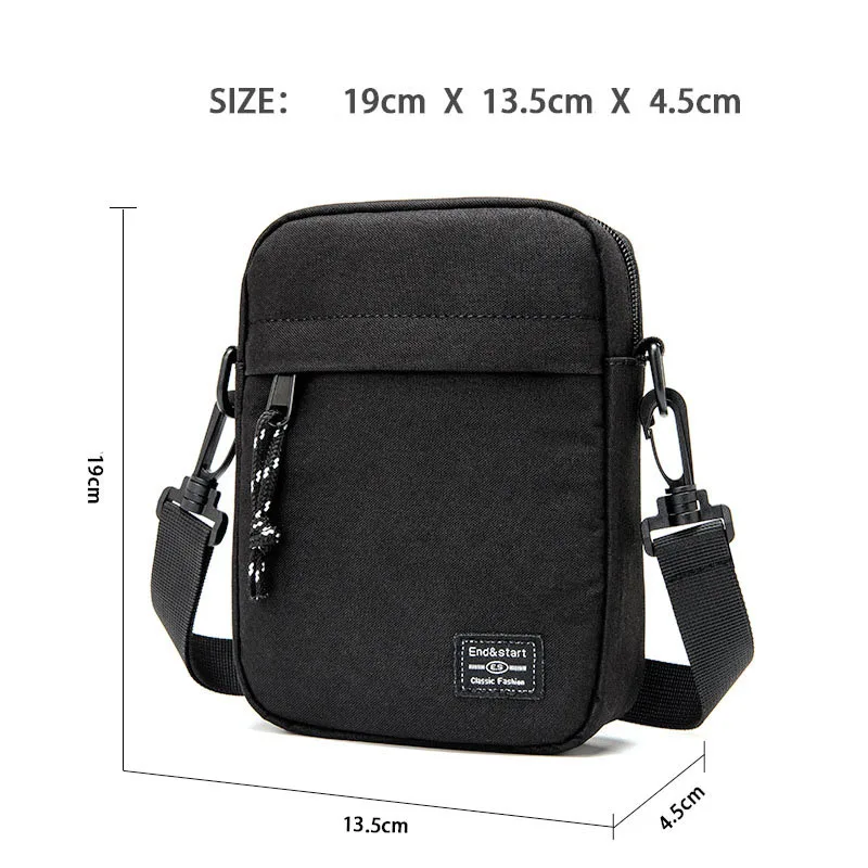 Casual Mini Crossbody Bag Small Men\'s Shoulder Bag Men Diagonal Small Backpack Light Messenger Phone Bag Boy Fanny Chest Pack