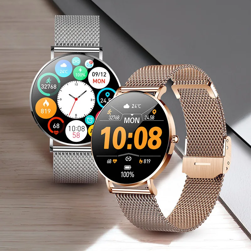 Xiaomi 2023 New Ultra Thin Smart Watch Women 360*360 HD Pixel Display Always Show Time Call Reminder Smartwatch Ladies+Box