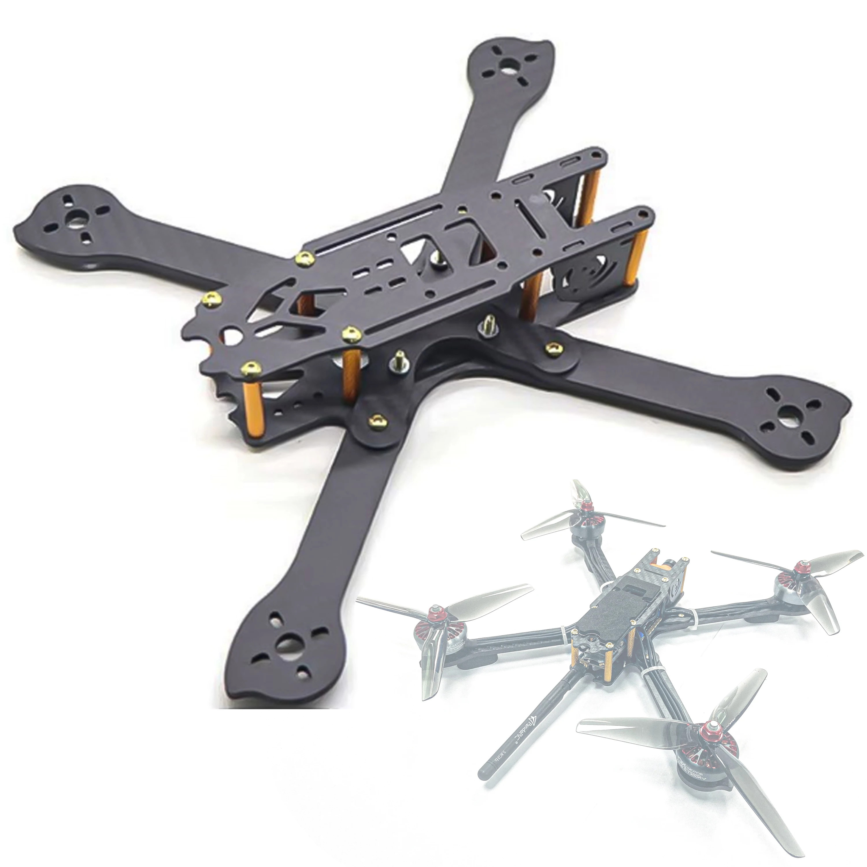 

XL5 XL6 XL7 V2 232 мм 283 мм 294 мм FPV Рама для фристайла 4 мм гоночный комплект True X 5 6 7 дюймов 3K полностью углеродное волокно