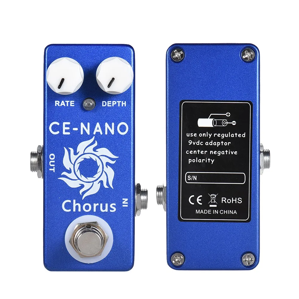 Imagem -04 - Mosky-efeitos de Guitarra Elétrica Processadores Pedal Ce-nano Chorus Chorus Effect Full Metal Shell True Bypass para Guitarra Baixo Ukulele