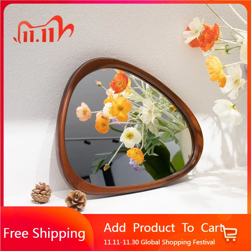 

Irregular Asymmetrical Mirror Decoration Modern Small Girls Mirror Luxury Funky Bathroom Spiegel Wand Living Room Decorations