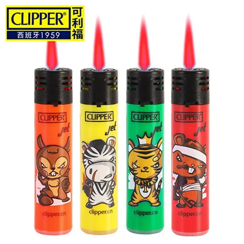 Clipper Lighter Pink Flame Jet Windproof Torch Lighter Butane Cool Gadgets For Men Unusual Lighter Men\'S Gifts