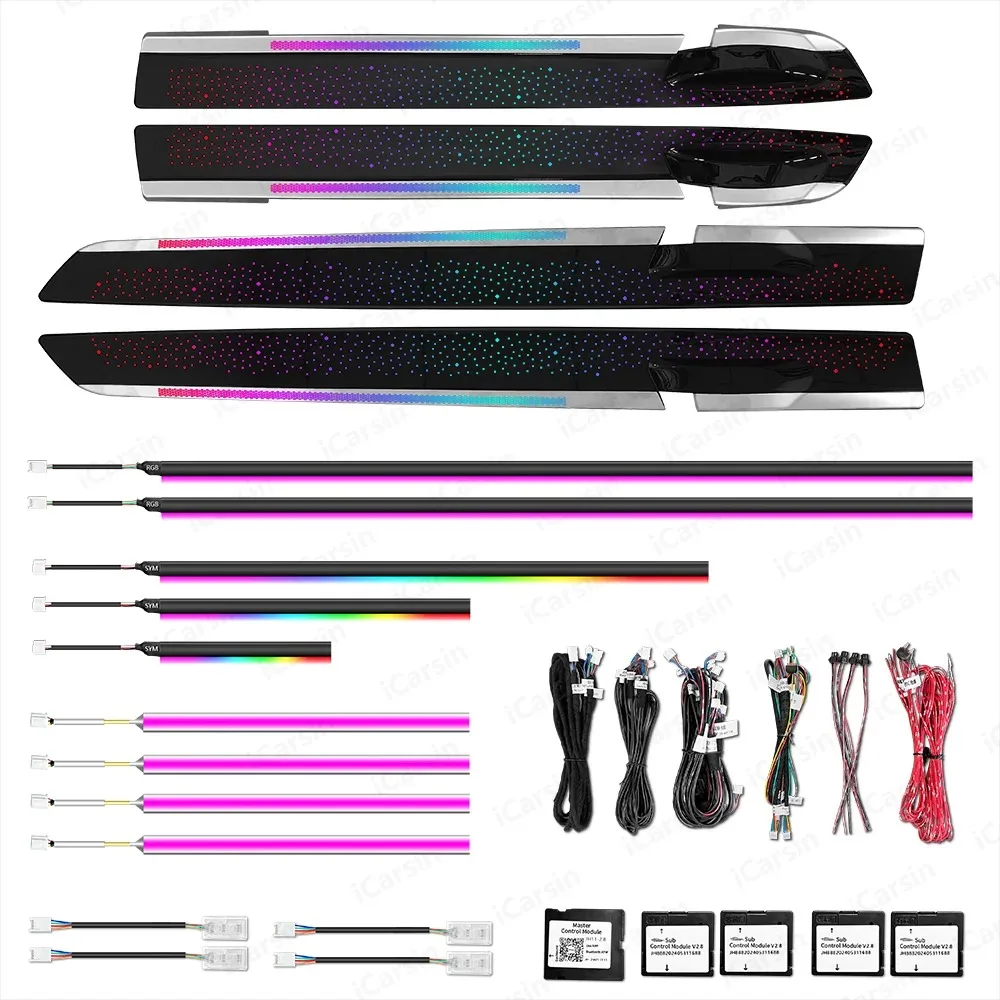 

256 Color Symphony LED Car Interior Ambient Lighting for BMW 7 Series F02 2008-2015 Decoration Strip Accessories Upgrade