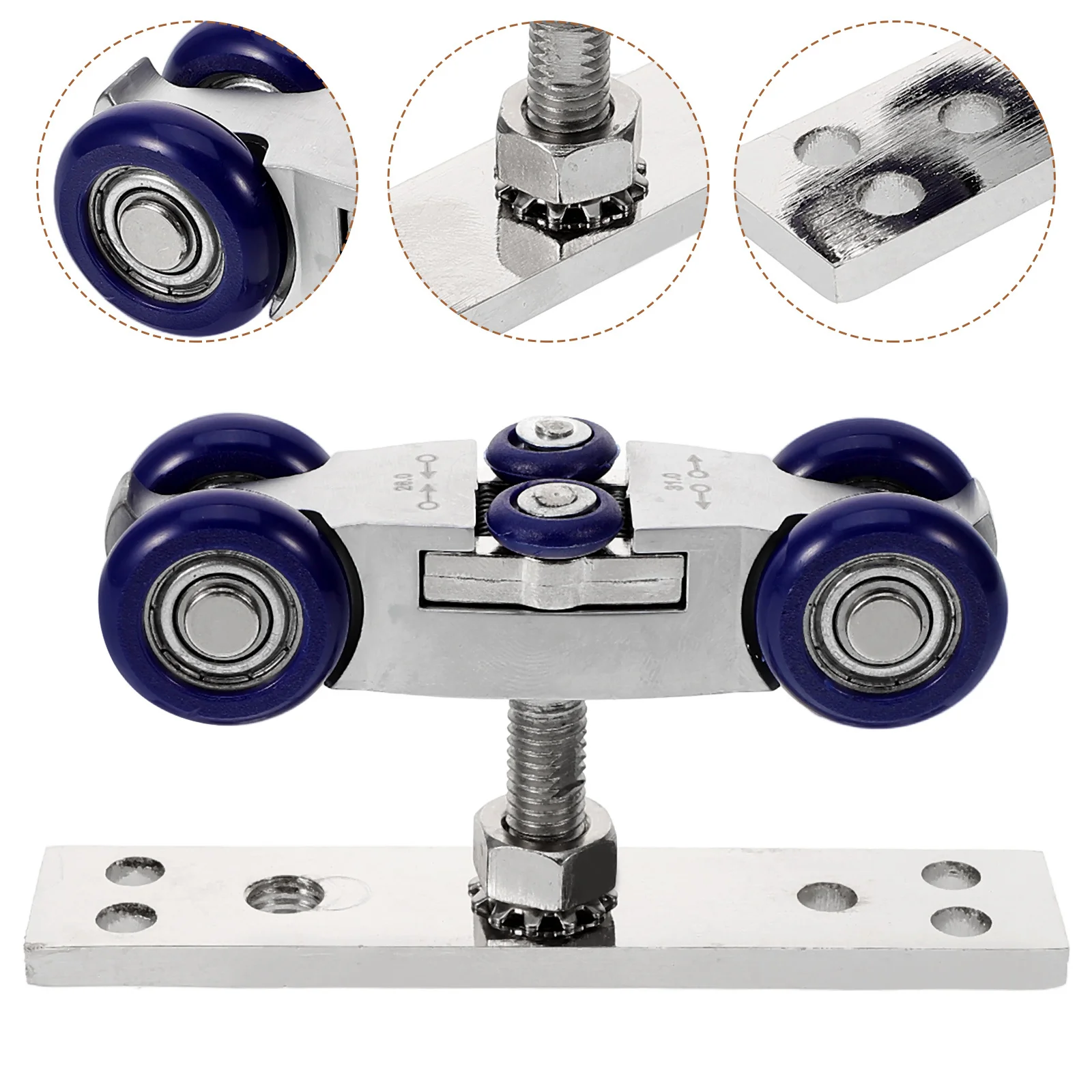 

Sliding Door Roller Zinc Alloy Pok Durable Bearing Assembly Replacement Wheel Silent Smooth Cabin Hardware Accessories