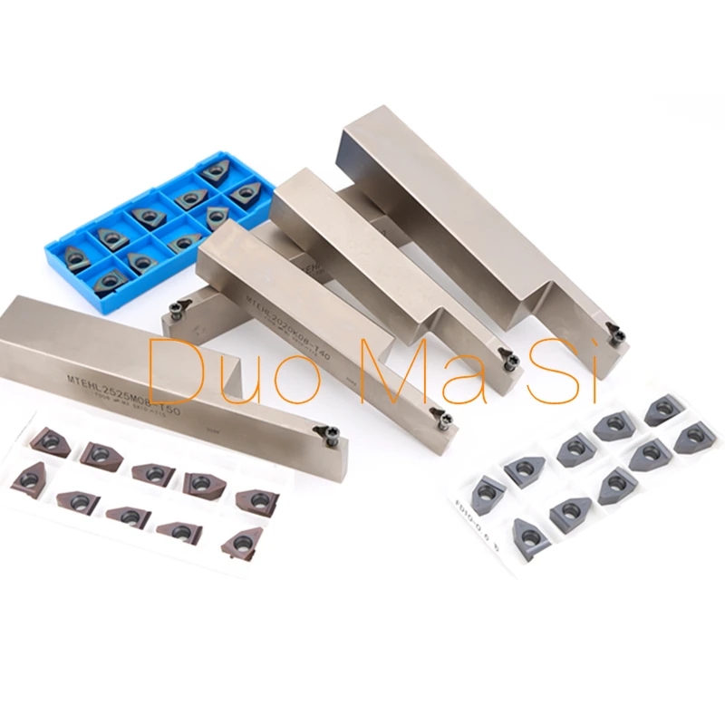 Imagem -04 - Grande Diâmetro Alongar Grooving Holder Mtehr2023k08 K10 Mtehr2525810 T40 T50 T65 Fd08 Fd10 Fd12 R0.6 Torno