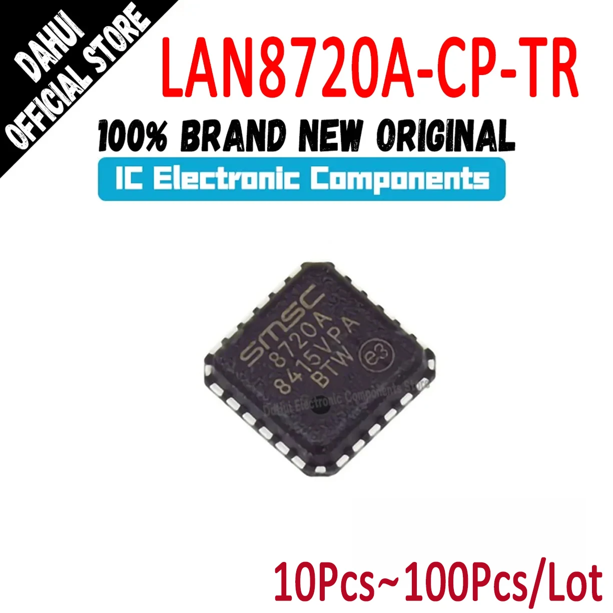 LAN8720A-CP-TR LAN8720A-CP LAN8720A LAN8720 8720A 8720 LAN IC TRANSCEIVER Chip QFN-24