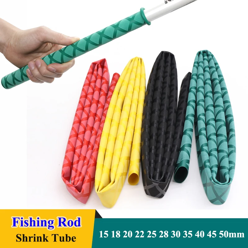 

1/3/5pcs Non Slip Heat Shrink Tube Fishing Rod Case Anti Skid Bicycle Handle Bar Protect Racket Grip Waterproof Wrap Cover