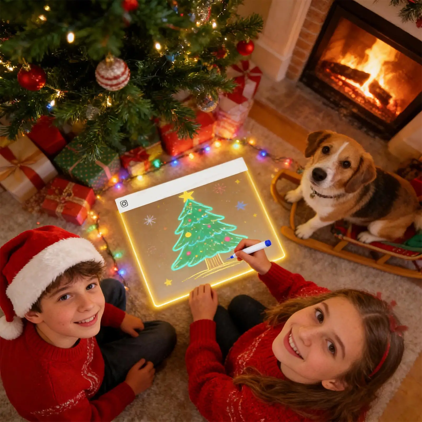 

Light Board For Kids Rechargeable Dry Erase Glow Up Acrylic Pad Light Up Drawing Board For Kids For School Classroom Preschool