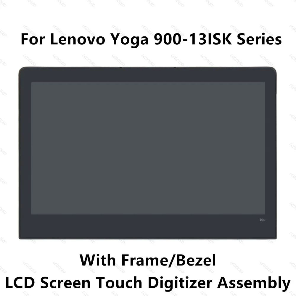 

13.3'' Full LED LCD Display Panel Touch Screen Digitizer Glass Assembly with Frame / Bezel For Lenovo Yoga 900 13ISK 3200x1800