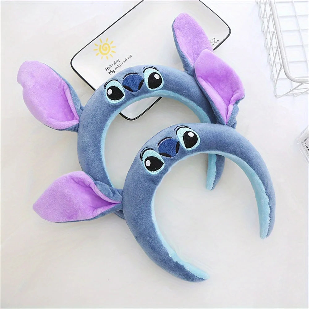 

Disney Stitch Headband Cute Cartoon Funny Headband Decorative Headband Plush Anti-Slip Headband Girls Gift