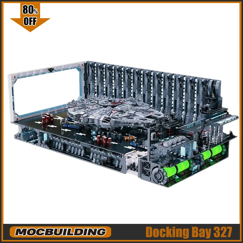 23307PCS Docking Bay 327 Model MOC Building Blocks UCS Space Collection Toys DIY Assemble Bricks Display Architecture Xmas Gifts