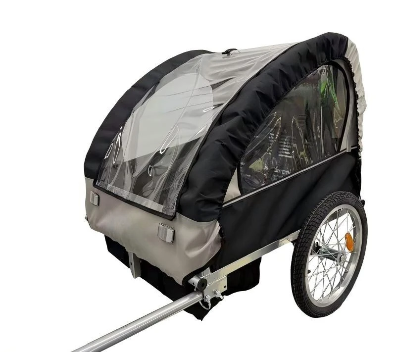 Lightweight Foldable Bicycle Rear Tow Cart Universal Mountain Bike Trailer Outdoor Camping Wagon Pet Dog Cargo Transport Trolley