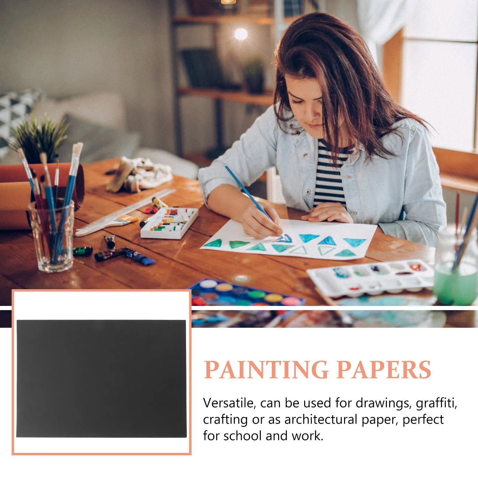 

1pcs Kids Drawing Thick Card Stock Smooth For Painting Writing Crafts School Projects Art Card Paper Sketch Paper