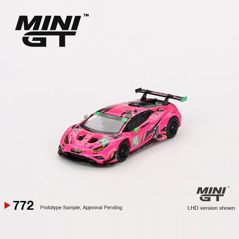 MINIGT 1:64 Huracan GT3 EVO2 #83 Pink alloy car model 772