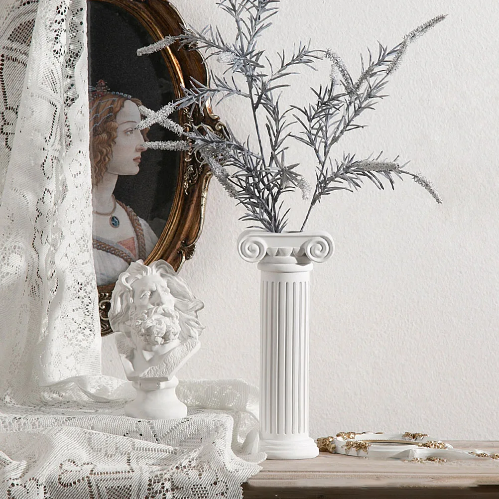 

1Pcs Roman Column Style Flower Arrangement Pot for Silk Flowers Wedding Decor Centerpiece