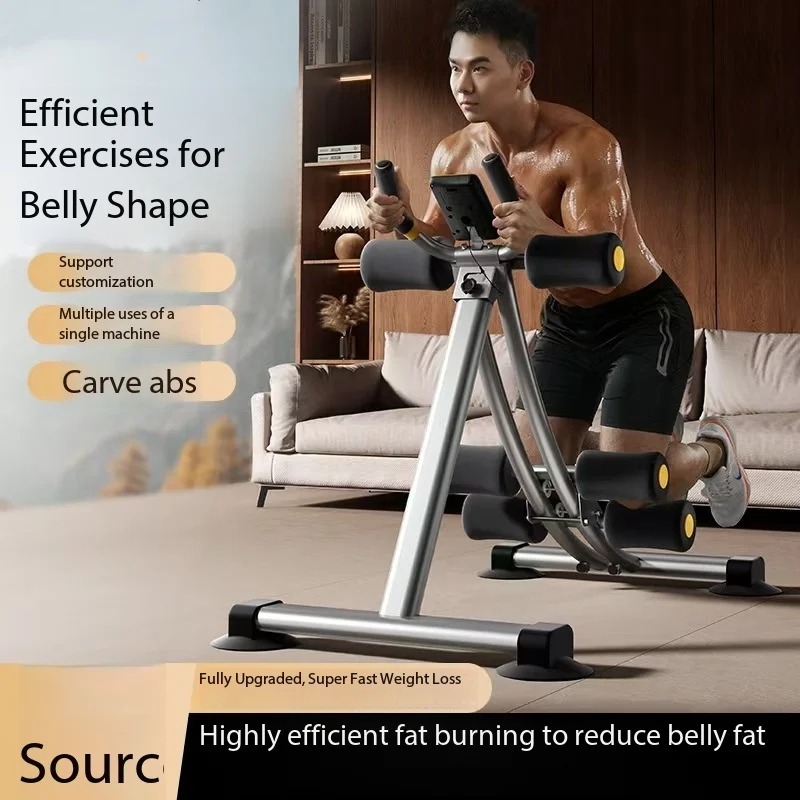 Hot Sales Ab Machine Multi-functional Abdominal Trainers Runch Coaster with Digital Display Foldable Core Trainer for Home Gym