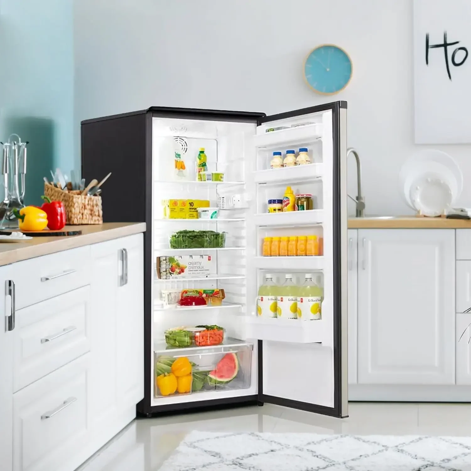 Designer Danby DAR110A1BSLDD 11 Cu.Ft. Refrigerador de apartamento com acabamento em aço inoxidável sem impressão digital, geladeira completa para Condo