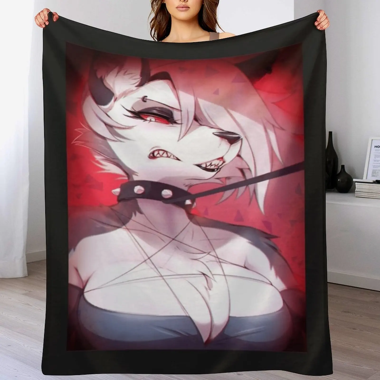 

Helluva Boss Loona Classic . Throw Blanket Multi Use Warm Blanket for Living Room Bedroom