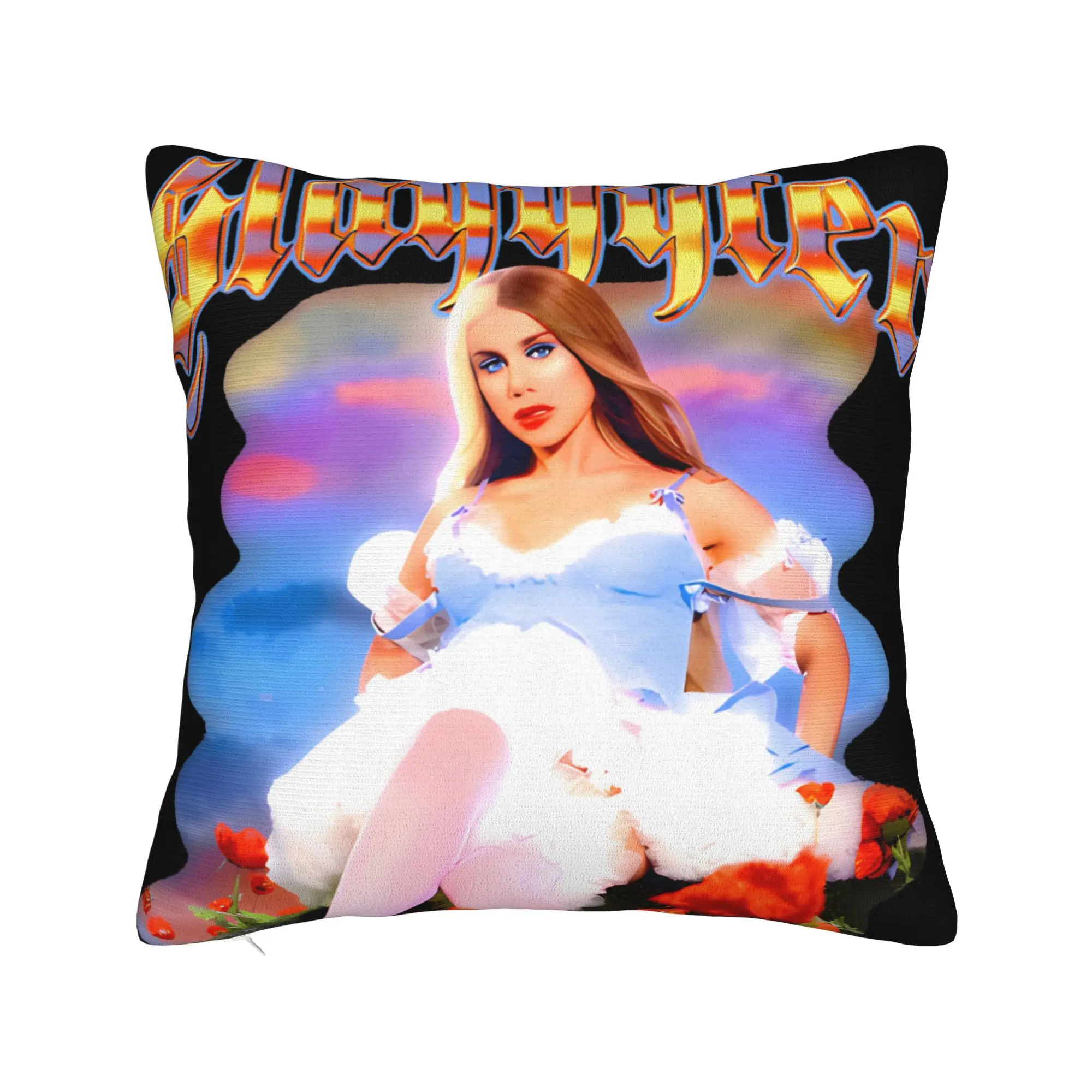Style Singer Electro Pop Slayyyter Square Pillow Case  Cushion Covers Custom Zipper Decorative Pillowcover for Car 45x45cm