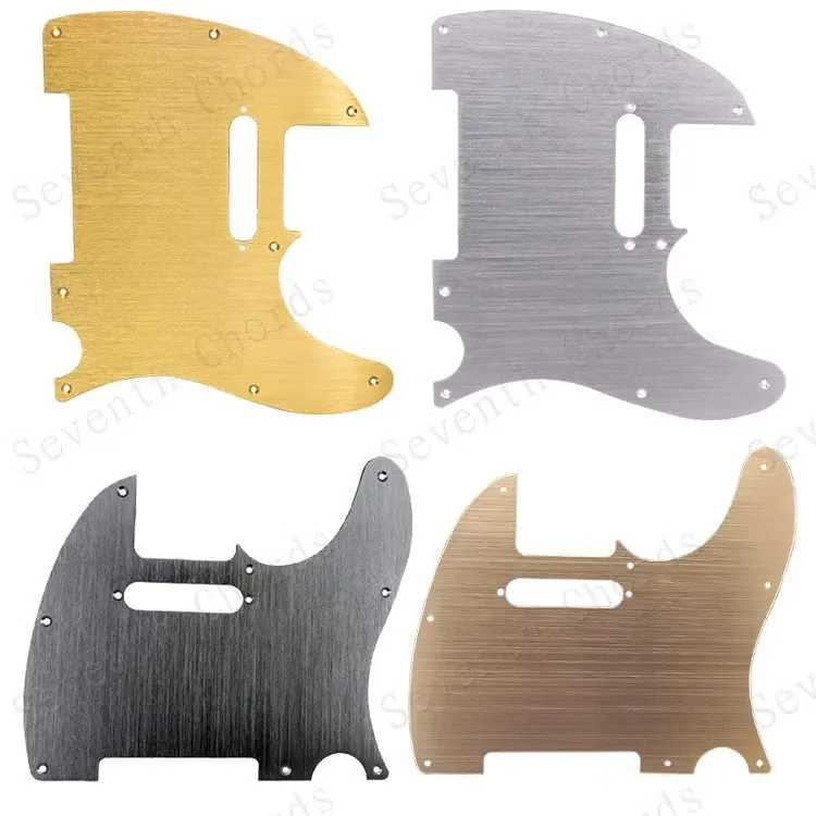 Al Telecaster Pickguard 8-Hole Metal Front Plate for FD TL Electric Guitar