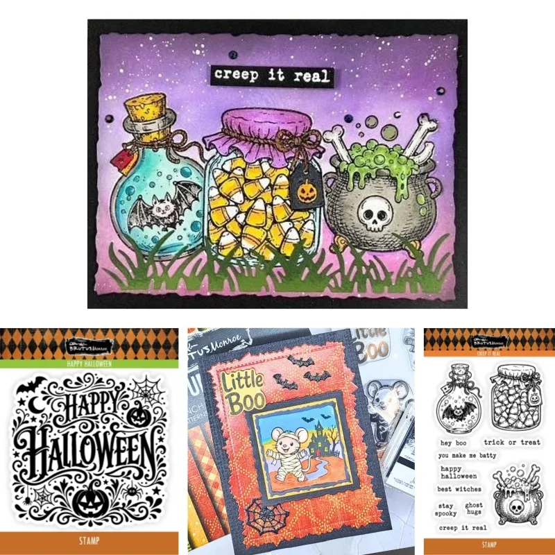 Sinister Smiles Creep It Real Metal Cutting Dies And Stamp For Scrap Booking Stencil Embossing Mold DIY Paper Cards Craft Cut